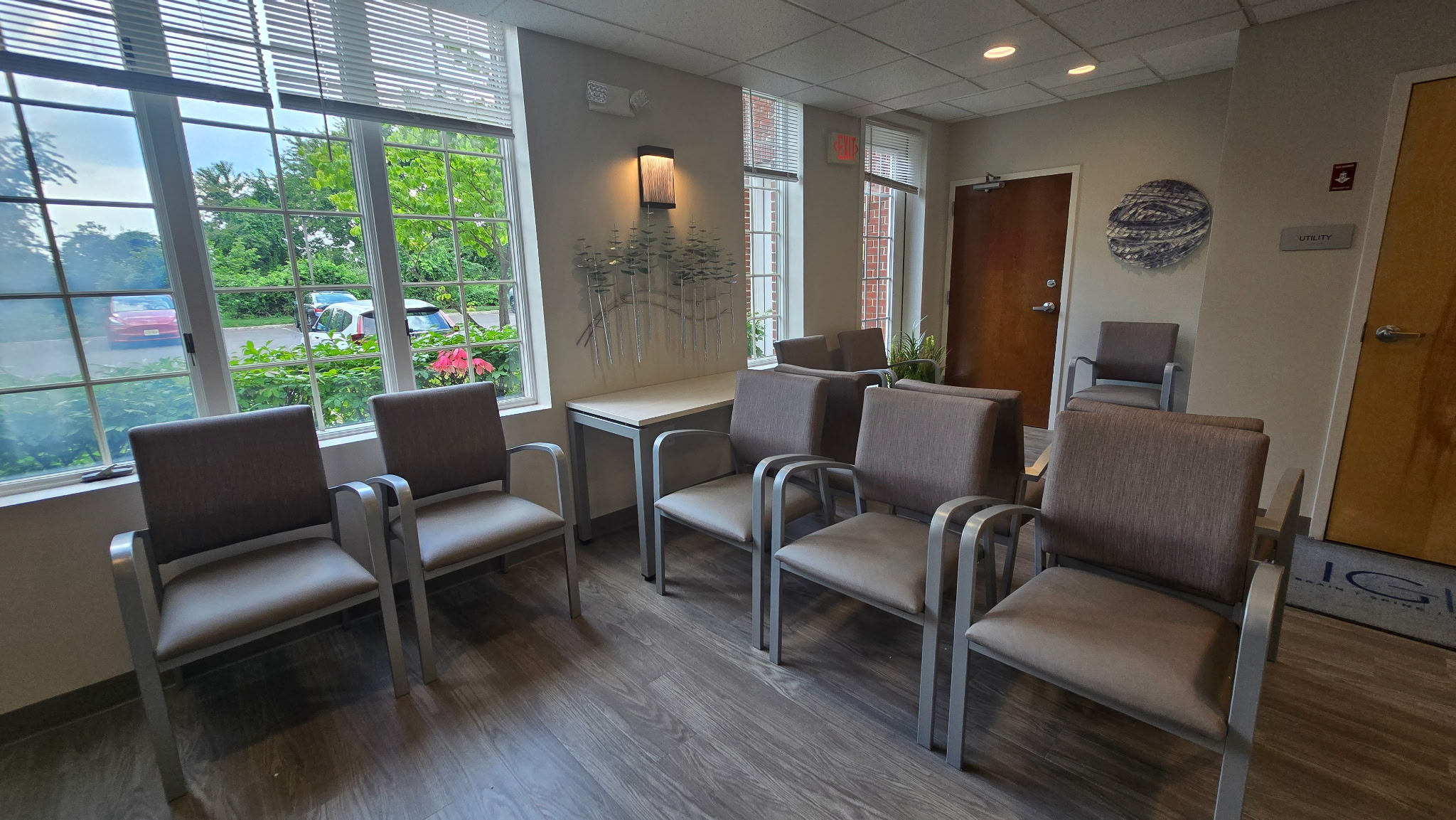 Patient seating area at IGEA's Hillsborough, NJ office